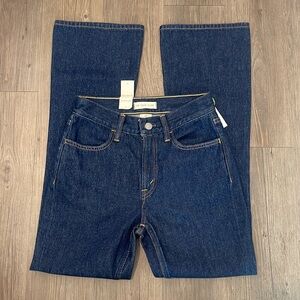 AE 77 Premium Crop Flare Jeans Dark Wash Jeans NWT 
Sz 25